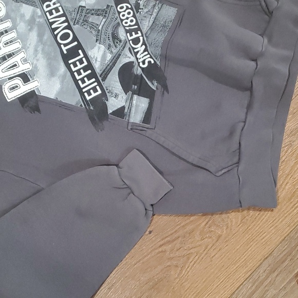 HELLO PARIS PULL OVER HOODIE sweatshirt... #5094 - Picture 3 of 5